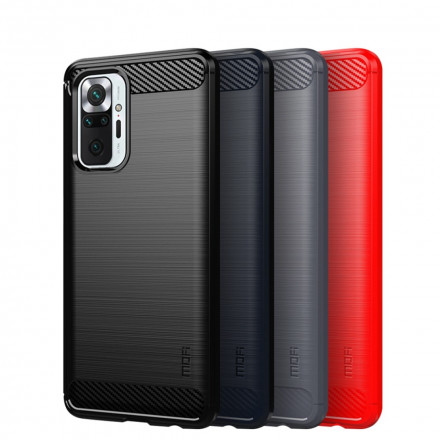 Coque Xiaomi Redmi Note 10 Pro Fibre Carbone Brossée Mofi