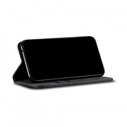 Flip Cover Xiaomi Redmi Note 10 Pro Tissu Jeans Flip Cover Xiaomi Redmi Note 10 Pro Tissu Jeans