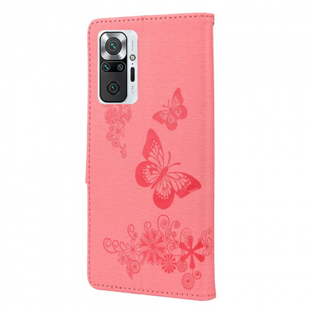 Housse Xiaomi Redmi Note 10 Pro Que des Papillons avec Lanière Housse Xiaomi Redmi Note 10 Pro Que des Papillons avec Lanière