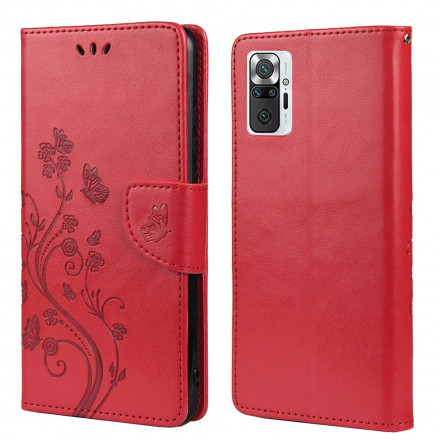 Housse Xiaomi Redmi Note 10 Pro Papillons et Fleurs Housse Xiaomi Redmi Note 10 Pro Papillons et Fleurs