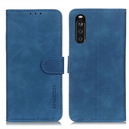 Housse Sony Xperia 10 III Effet Cuir Vintage KHAZNEH Housse Sony Xperia 10 III Effet Cuir Vintage KHAZNEH