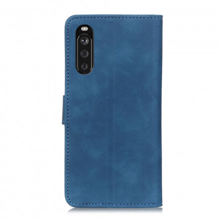 Housse Sony Xperia 10 III Effet Cuir Vintage KHAZNEH