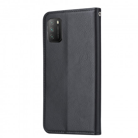 Flip Cover Poco M3 Simili Cuir Porte-Cartes