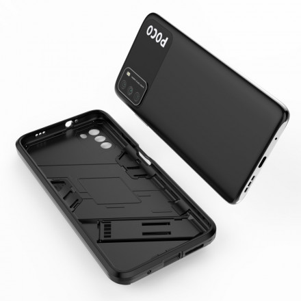 Coque Poco M3 Support Amovible Deux Positions Mains Libres Coque Poco M3 Support Amovible Deux Positions Mains Libres