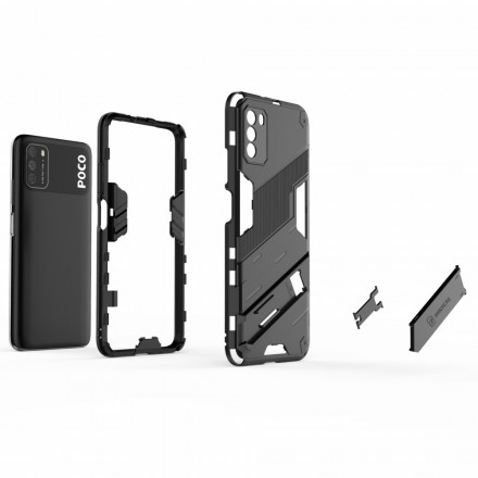 Coque Poco M3 Support Amovible Deux Positions Mains Libres Coque Poco M3 Support Amovible Deux Positions Mains Libres