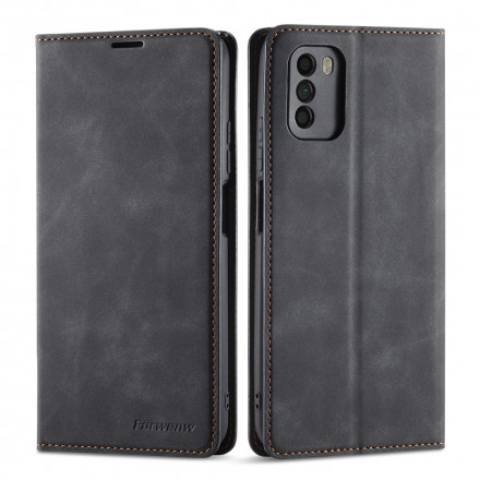 Flip Cover Poco M3 Effet Cuir FORWENW