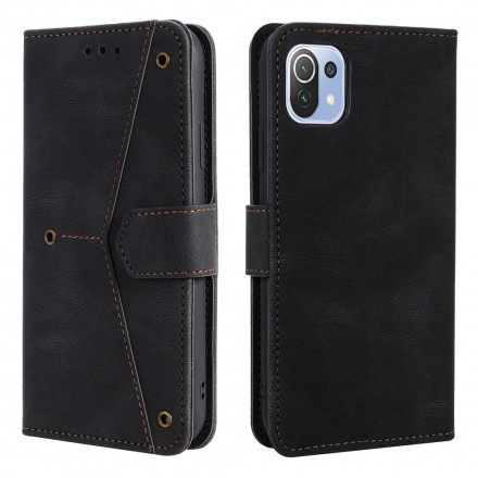Housse Xiaomi Mi 11 Lite / Lite 5G Simili Cuir Bicolore Rivets Housse Xiaomi Mi 11 Lite / Lite 5G Simili Cuir Bicolore Rivets