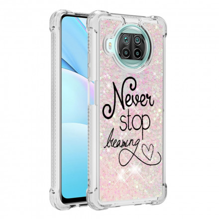 Coque Xiaomi Mi 10T Lite 5G / Redmi Note 9 Pro 5G Never Stop Dreaming Paillettes Coque Xiaomi Mi 10T Lite 5G / Redmi Note 9 Pro 5G Never Stop Dreaming Paillettes