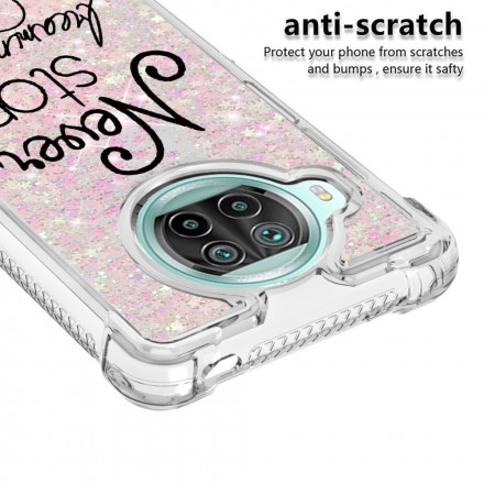 Coque Xiaomi Mi 10T Lite 5G / Redmi Note 9 Pro 5G Never Stop Dreaming Paillettes Coque Xiaomi Mi 10T Lite 5G / Redmi Note 9 Pro 5G Never Stop Dreaming Paillettes