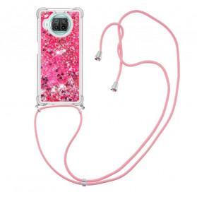 Coque Xiaomi Mi 10T Lite 5G / Redmi Note 9 Pro 5G Paillettes avec Cordon