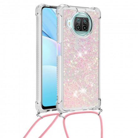 Coque Xiaomi Mi 10T Lite 5G  / Redmi Note 9 Pro 5G Paillettes avec Cordon