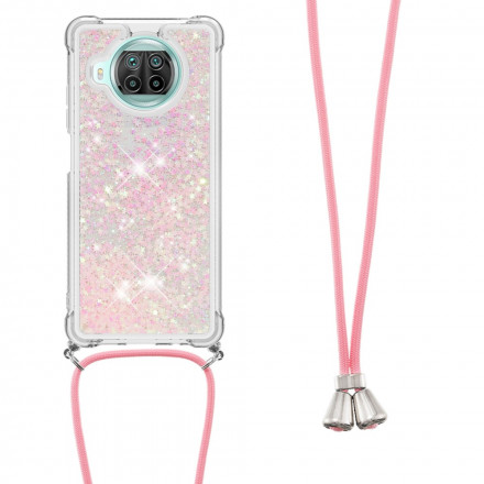Coque Xiaomi Mi 10T Lite 5G  / Redmi Note 9 Pro 5G Paillettes avec Cordon