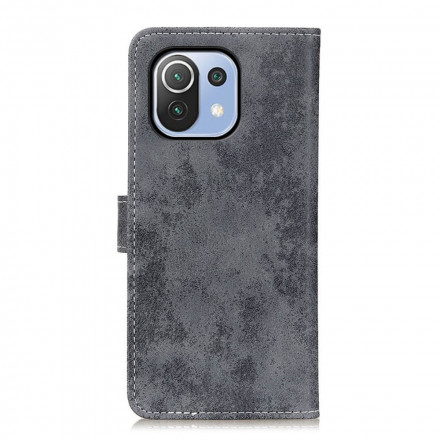 Housse Xiaomi Mi 11 Lite / Lite 5G Effet Cuir Vintage Housse Xiaomi Mi 11 Lite / Lite 5G Effet Cuir Vintage