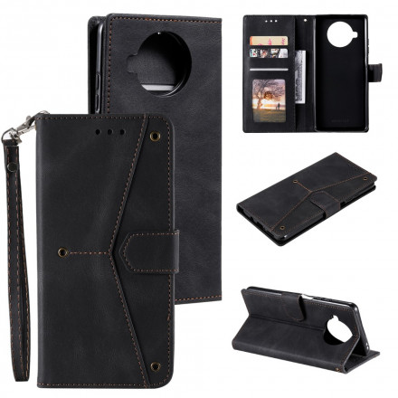 Housse Xiaomi Mi 10T Lite 5G / Redmi Note 9 Pro 5G Simili Cuir Bicolore Rivets Housse Xiaomi Mi 10T Lite 5G / Redmi Note 9 Pro 5G Simili Cuir Bicolore Rivets
