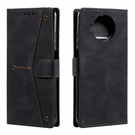 Housse Xiaomi Mi 10T Lite 5G / Redmi Note 9 Pro 5G Simili Cuir Bicolore Rivets Housse Xiaomi Mi 10T Lite 5G / Redmi Note 9 Pro 5G Simili Cuir Bicolore Rivets