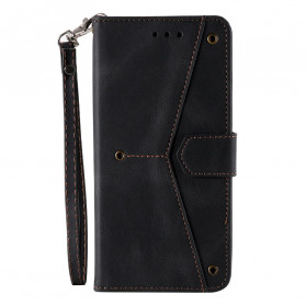 Housse Xiaomi Mi 10T Lite 5G / Redmi Note 9 Pro 5G Simili Cuir Bicolore Rivets