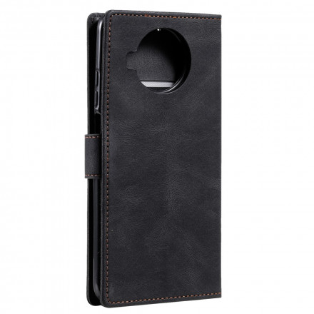 Housse Xiaomi Mi 10T Lite 5G / Redmi Note 9 Pro 5G Simili Cuir Bicolore Rivets Housse Xiaomi Mi 10T Lite 5G / Redmi Note 9 Pro 5G Simili Cuir Bicolore Rivets