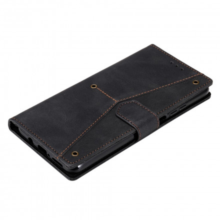 Housse Xiaomi Mi 10T Lite 5G / Redmi Note 9 Pro 5G Simili Cuir Bicolore Rivets Housse Xiaomi Mi 10T Lite 5G / Redmi Note 9 Pro 5G Simili Cuir Bicolore Rivets