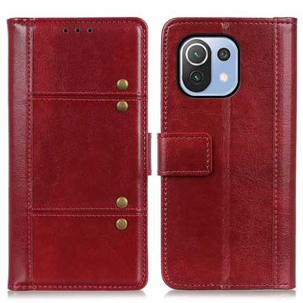 Housse Xiaomi Mi 11 Lite / Lite 5G Effet Cuir Antique Housse Xiaomi Mi 11 Lite / Lite 5G Effet Cuir Antique