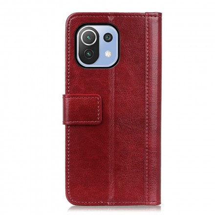 Housse Xiaomi Mi 11 Lite / Lite 5G Effet Cuir Antique Housse Xiaomi Mi 11 Lite / Lite 5G Effet Cuir Antique