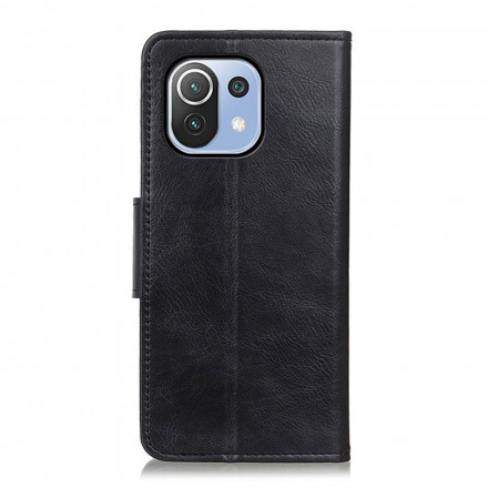 Housse Xiaomi Mi 11 Lite / Lite 5G Effet Cuir Fermoir Réversible Housse Xiaomi Mi 11 Lite / Lite 5G Effet Cuir Fermoir Réversible