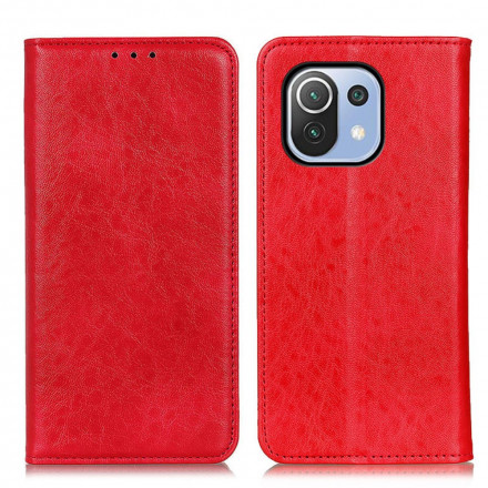 Flip Cover Xiaomi Mi 11 Lite / Lite 5G Texture Cuir Fendu Flip Cover Xiaomi Mi 11 Lite / Lite 5G Texture Cuir Fendu