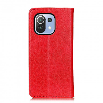 Flip Cover Xiaomi Mi 11 Lite / Lite 5G Texture Cuir Fendu Flip Cover Xiaomi Mi 11 Lite / Lite 5G Texture Cuir Fendu