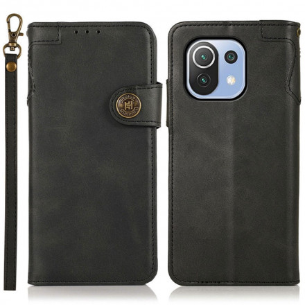 Housse Xiaomi Mi 11 Lite / Lite 5G Simili Cuir Bouton KHAZNEH Housse Xiaomi Mi 11 Lite / Lite 5G Simili Cuir Bouton KHAZNEH