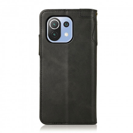 Housse Xiaomi Mi 11 Lite / Lite 5G Simili Cuir Bouton KHAZNEH Housse Xiaomi Mi 11 Lite / Lite 5G Simili Cuir Bouton KHAZNEH