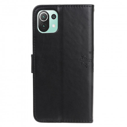 Housse Xiaomi Mi 11 Lite / Lite 5G Arbre et Hiboux à Lanière Housse Xiaomi Mi 11 Lite / Lite 5G Arbre et Hiboux à Lanière