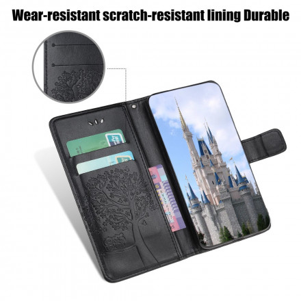 Housse Xiaomi Mi 11 Lite / Lite 5G Arbre et Hiboux à Lanière Housse Xiaomi Mi 11 Lite / Lite 5G Arbre et Hiboux à Lanière