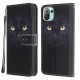 Housse Xiaomi Mi 11 Lite / Lite 5G Yeux de Chat Noir