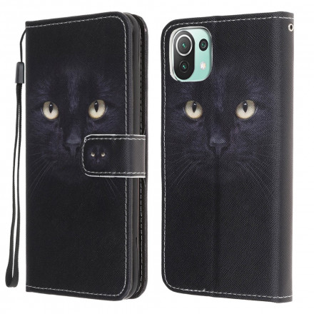 Housse Xiaomi Mi 11 Lite / Lite 5G Yeux de Chat Noir Housse Xiaomi Mi 11 Lite / Lite 5G Yeux de Chat Noir