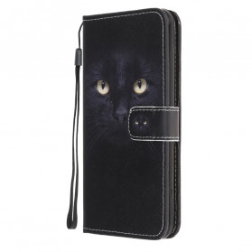 Housse Xiaomi Mi 11 Lite / Lite 5G Yeux de Chat Noir
