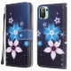 Housse Xiaomi Mi 11 Lite / Lite 5G Fleurs Lunaires à Lanière Housse Xiaomi Mi 11 Lite / Lite 5G Fleurs Lunaires à Lanière