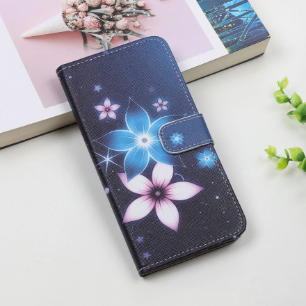 Housse Xiaomi Mi 11 Lite / Lite 5G Fleurs Lunaires à Lanière Housse Xiaomi Mi 11 Lite / Lite 5G Fleurs Lunaires à Lanière