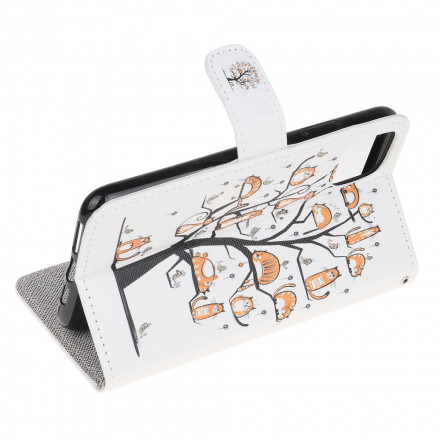Housse Xiaomi Mi 11 Lite / Lite 5G Funky Cats à Lanière Housse Xiaomi Mi 11 Lite / Lite 5G Funky Cats à Lanière