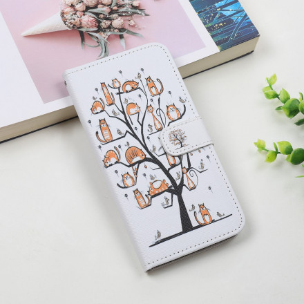 Housse Xiaomi Mi 11 Lite / Lite 5G Funky Cats à Lanière Housse Xiaomi Mi 11 Lite / Lite 5G Funky Cats à Lanière