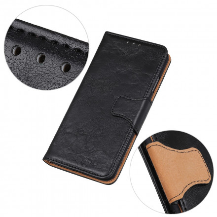 Housse Oppo A54 5G / A74 5G Cuir Fendu Fermoir Réversible Housse Oppo A54 5G / A74 5G Cuir Fendu Fermoir Réversible