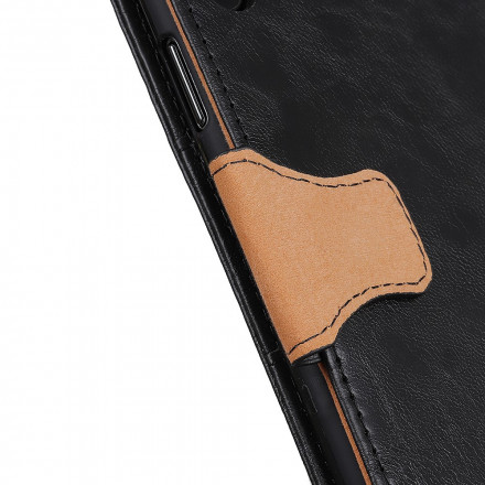 Housse Oppo A54 5G / A74 5G Cuir Fendu Fermoir Réversible Housse Oppo A54 5G / A74 5G Cuir Fendu Fermoir Réversible