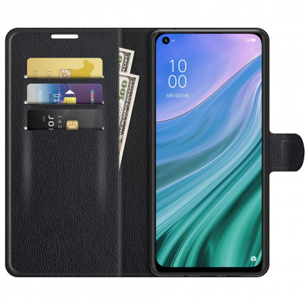 Housse Oppo A54 5G / A74 5G Simili Cuir Litchi Classique Housse Oppo A54 5G / A74 5G Simili Cuir Litchi Classique