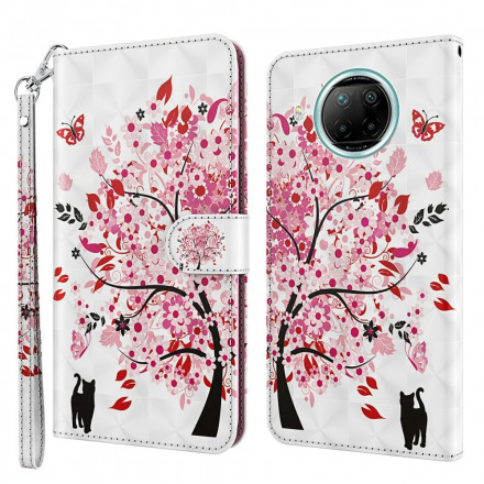 Housse Xiaomi Mi 10T Lite 5G / Redmi Note 9 Pro 5G Light Spot Arbre Rose Housse Xiaomi Mi 10T Lite 5G / Redmi Note 9 Pro 5G Light Spot Arbre Rose