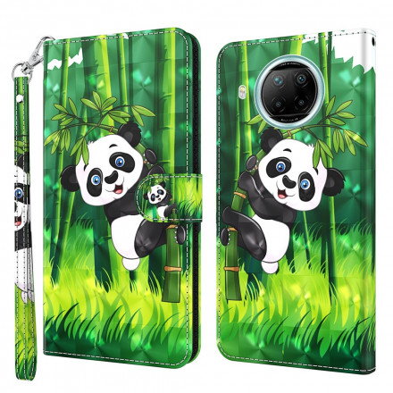 Housse Xiaomi Mi 10T Lite 5G / Redmi Note 9 Pro 5G Light Spot Panda et Bambou