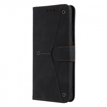 Housse Xiaomi Redmi Note 10 0 5G Simili Cuir Bicolore Rivets