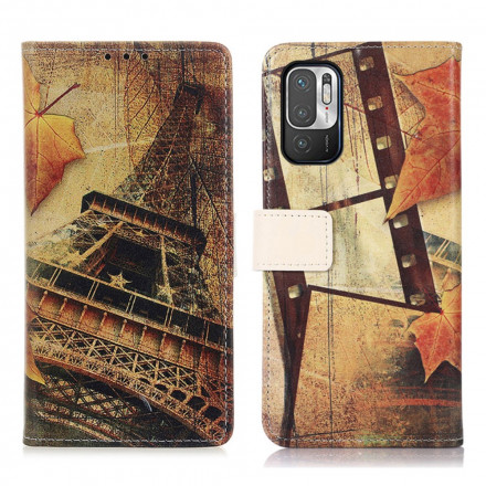 Housse Xiaomi Redmi Note 10 5G Tour Eiffel En Automne