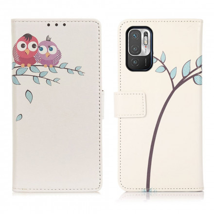 Housse Xiaomi Redmi Note 10 5G Couple De Hiboux Sur l'Arbre Housse Xiaomi Redmi Note 10 5G Couple De Hiboux Sur l'Arbre