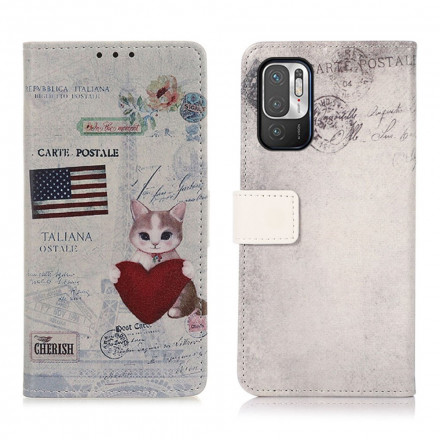 Housse Xiaomi Redmi Note 10 5G Chat Voyageur Housse Xiaomi Redmi Note 10 5G Chat Voyageur
