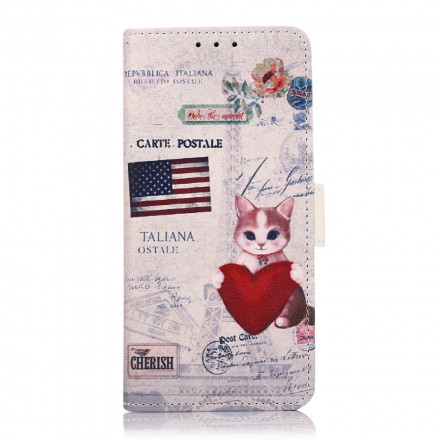 Housse Xiaomi Redmi Note 10 5G Chat Voyageur Housse Xiaomi Redmi Note 10 5G Chat Voyageur