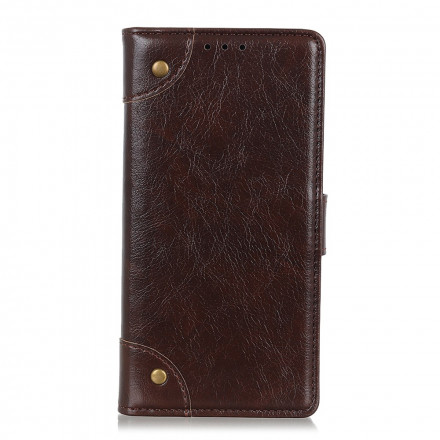 Housse Xiaomi Redmi Note 10 5G Style Cuir Nappa Rivets Vintage Housse Xiaomi Redmi Note 10 5G Style Cuir Nappa Rivets Vintage