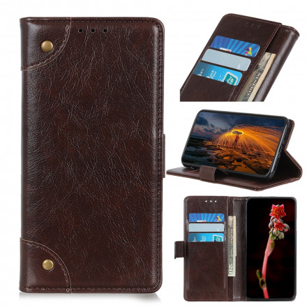 Housse Xiaomi Redmi Note 10 5G Style Cuir Nappa Rivets Vintage Housse Xiaomi Redmi Note 10 5G Style Cuir Nappa Rivets Vintage